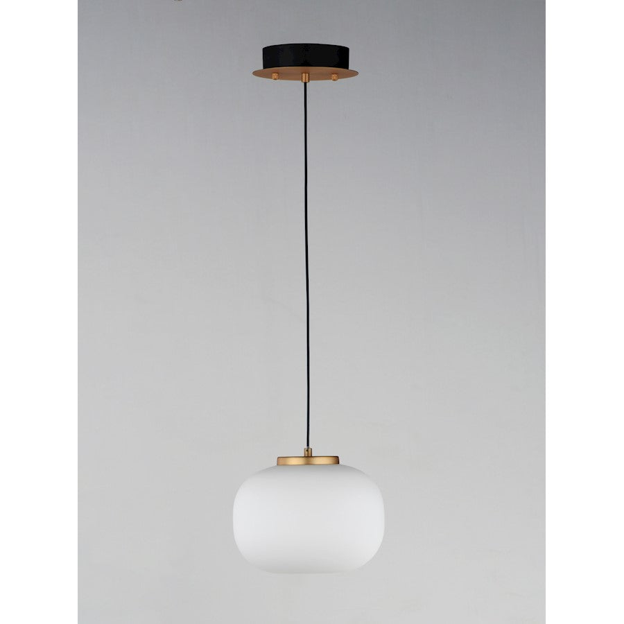 2 Light Pendant, Black/Gold