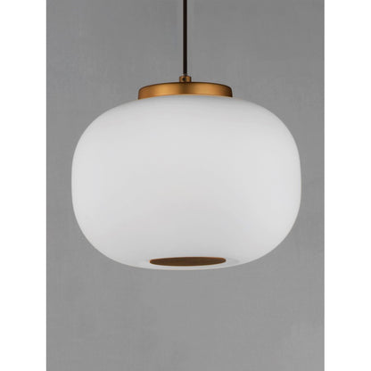 2 Light Pendant, Black/Gold