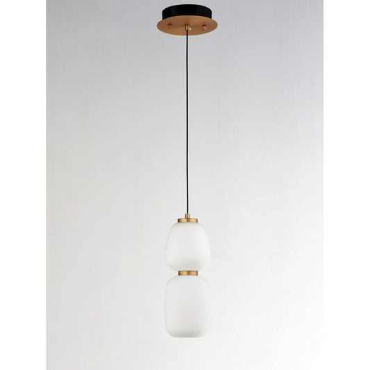 1 Light Pendant, Black/Gold