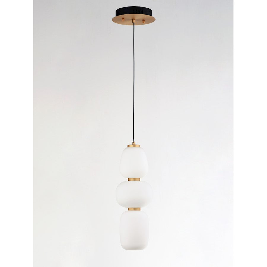 1 Light Pendant, Black/Gold