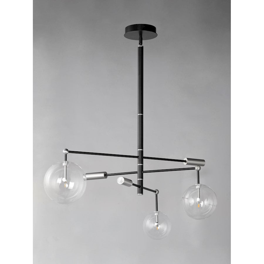 Global LED Chandelier, Black