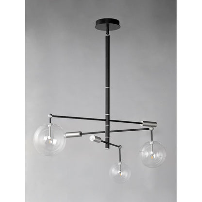 Global LED Chandelier, Black
