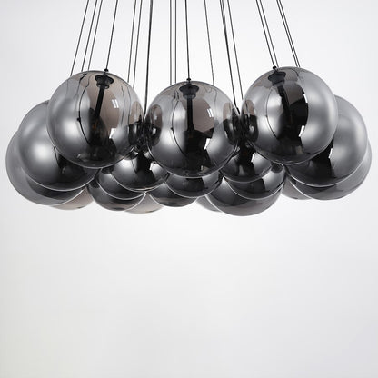 20 Light Multi Light Pendant, Black