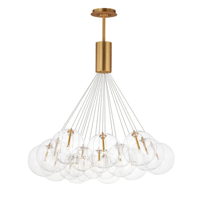 20 Light Multi Light Pendant, Gold