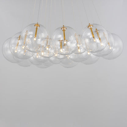 20 Light Multi Light Pendant, Gold