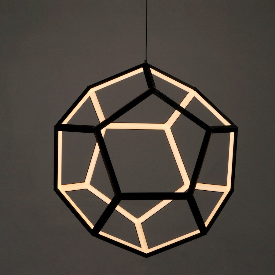 1 Light Pendant, Black
