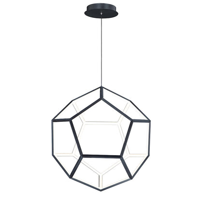 1 Light Pendant, Black
