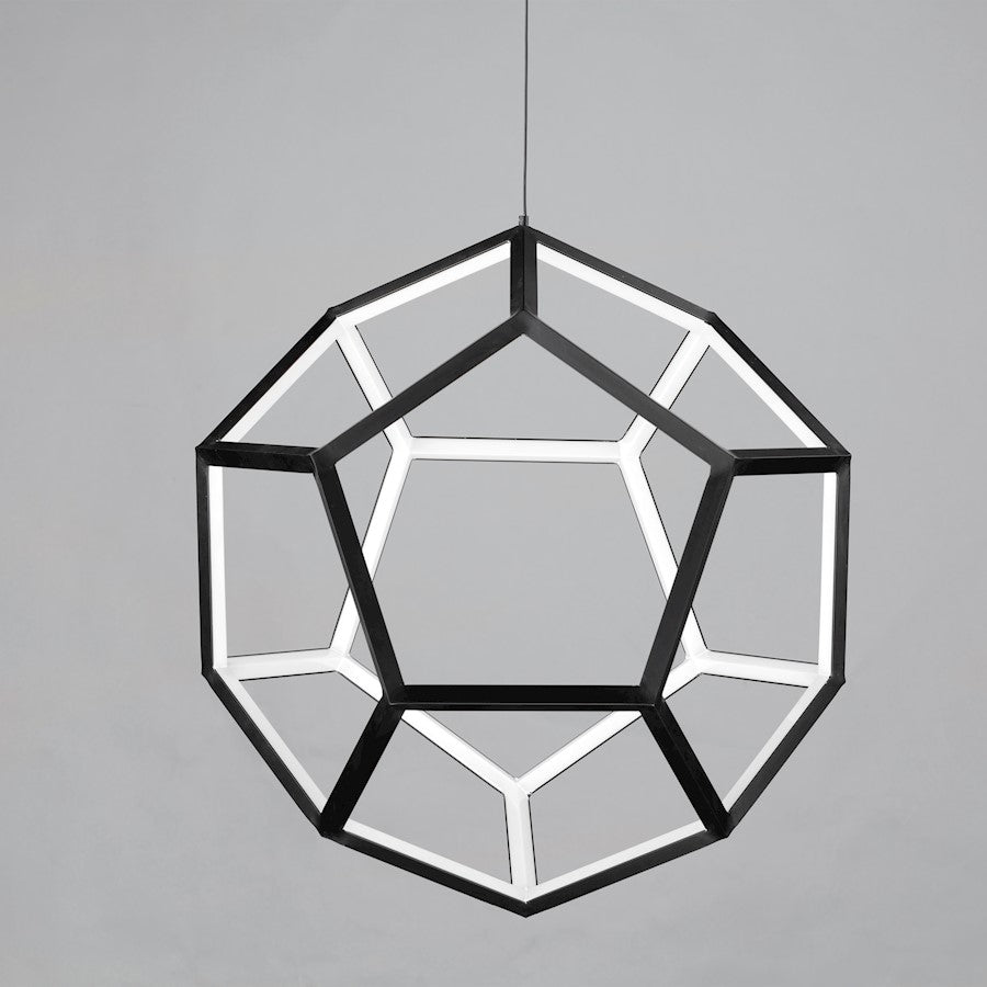1 Light Pendant, Black