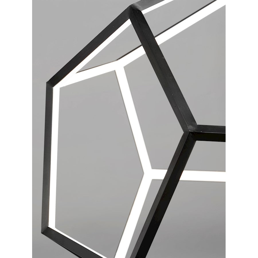 1 Light Pendant, Black