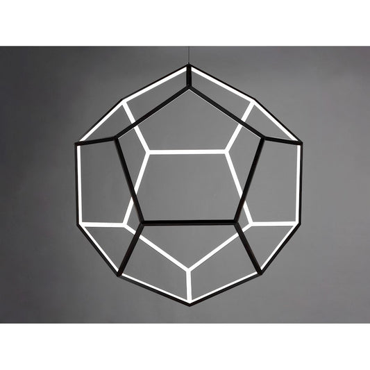 1 Light Pendant, Black