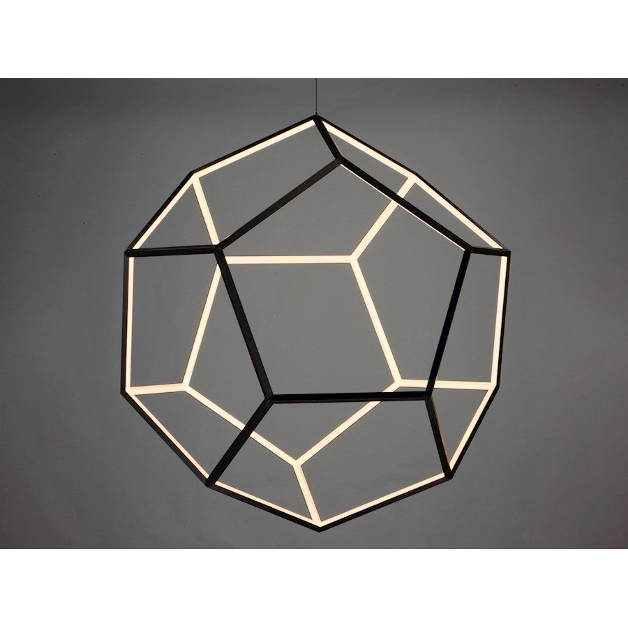 1 Light Pendant, Black