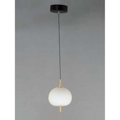 1 Light Pendant, Black/Gold