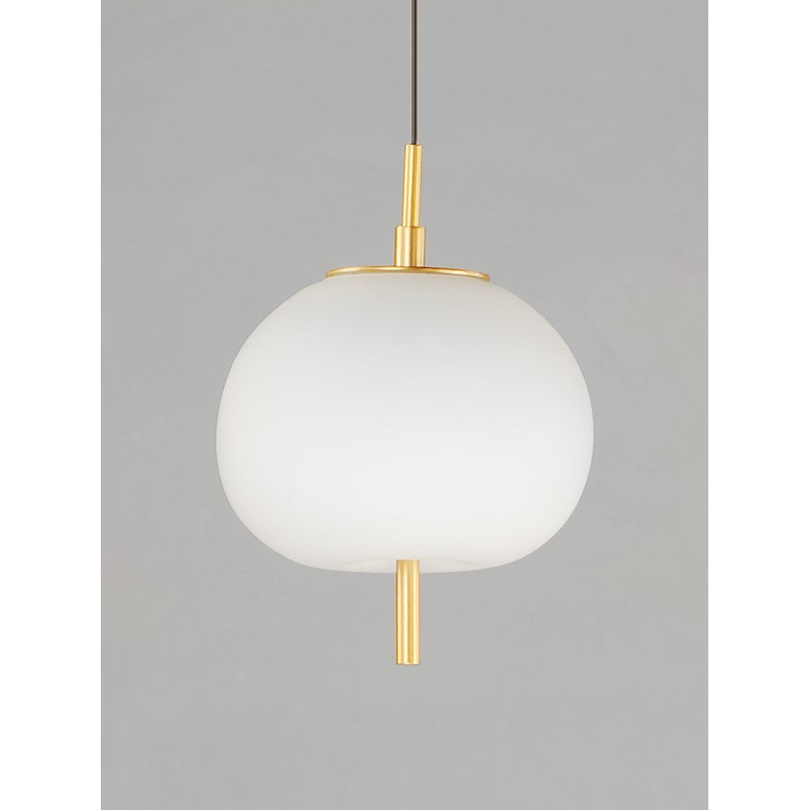 1 Light Pendant, Black/Gold