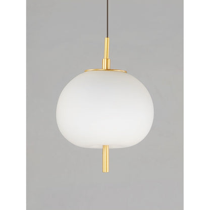 1 Light Pendant, Black/Gold