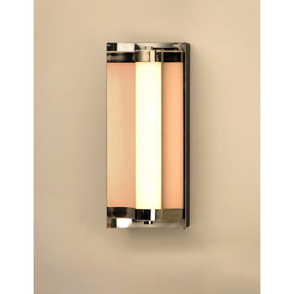 ET2 Lighting Reflect LED 2-Light 12" Bath Vanity in Black/Polished Nickel