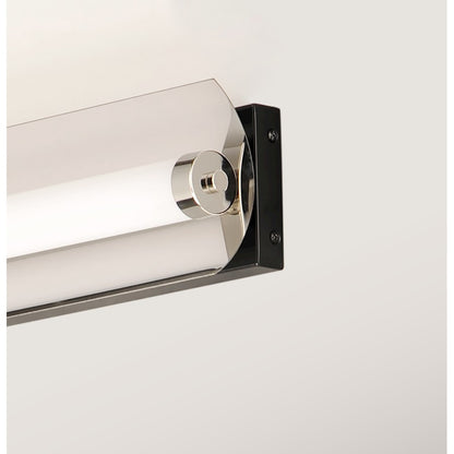 ET2 Lighting Reflect LED 2-Light 24" Bath Vanity in Black/Polished Nickel