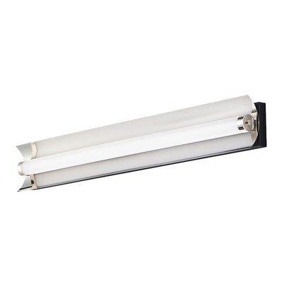 ET2 Lighting Reflect LED 2-Light 30" Bath Vanity in Black/Polished Nickel