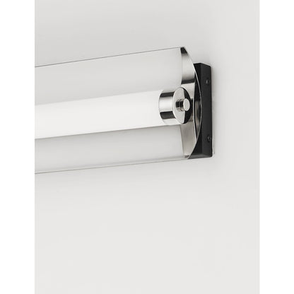 ET2 Lighting Reflect LED 2-Light 30" Bath Vanity in Black/Polished Nickel