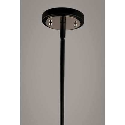 ET2 Lighting Reflect LED 6-Light Pendant in Black/Polished Nickel