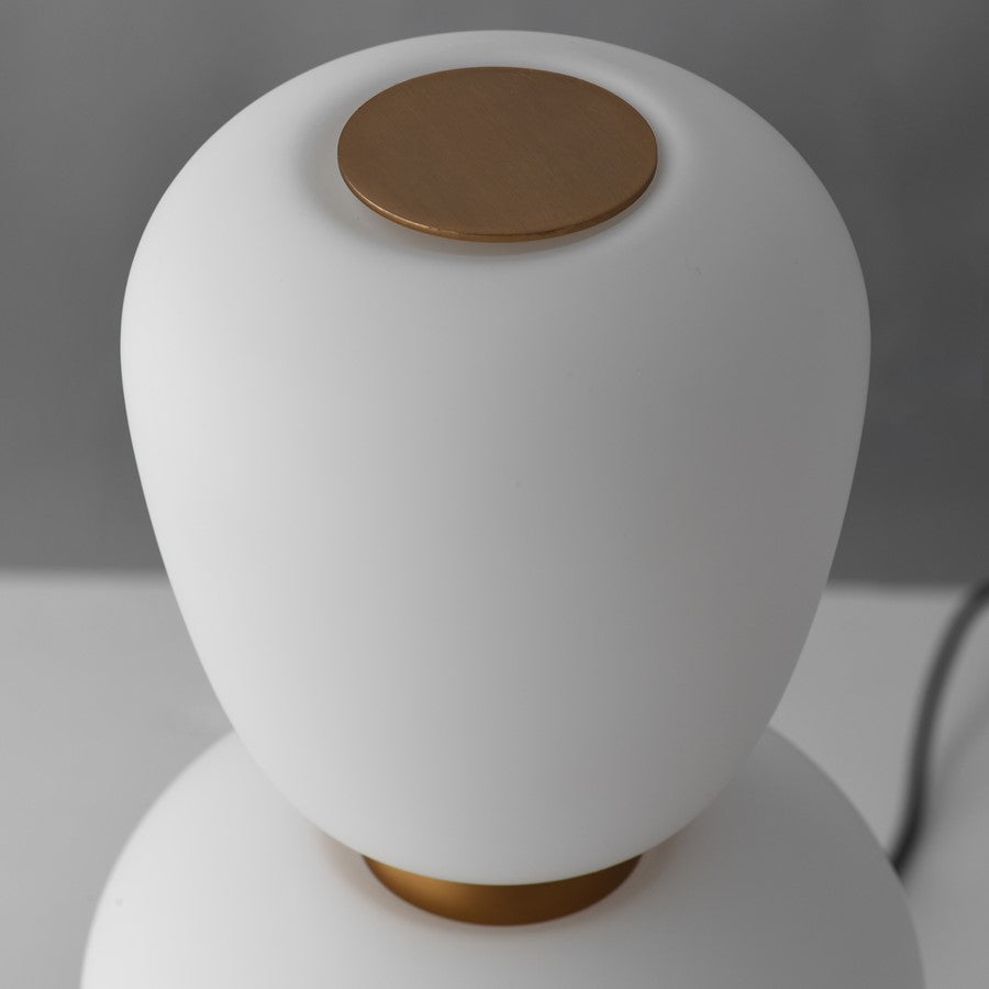 ET2 Lighting Soji Triple Stack Portable Lamp, Black/Gold/White