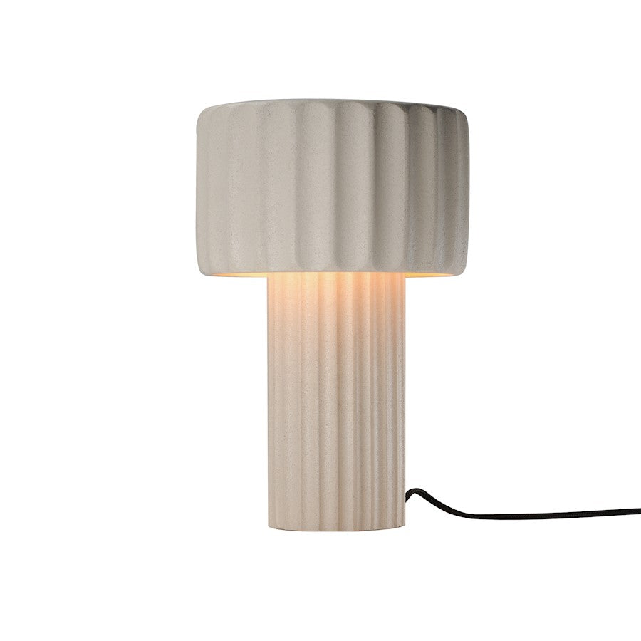 ET2 Lighting Delphi 1 Light Table Lamp, Sandstone