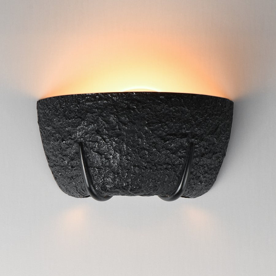 ET2 Lighting Geist 2 Light Wall Sconce, Black