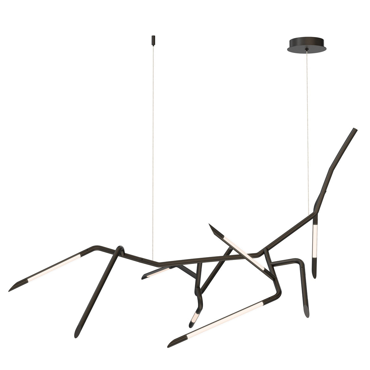 ET2 Lighting Scion 9 Light Single Pendant, Black