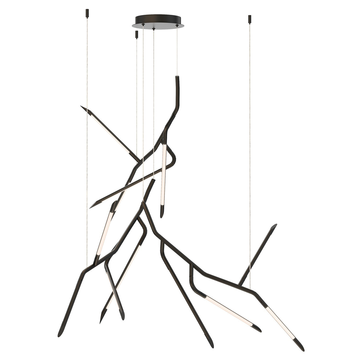 ET2 Lighting Scion 12 Light Multi-Light Pendant, Black