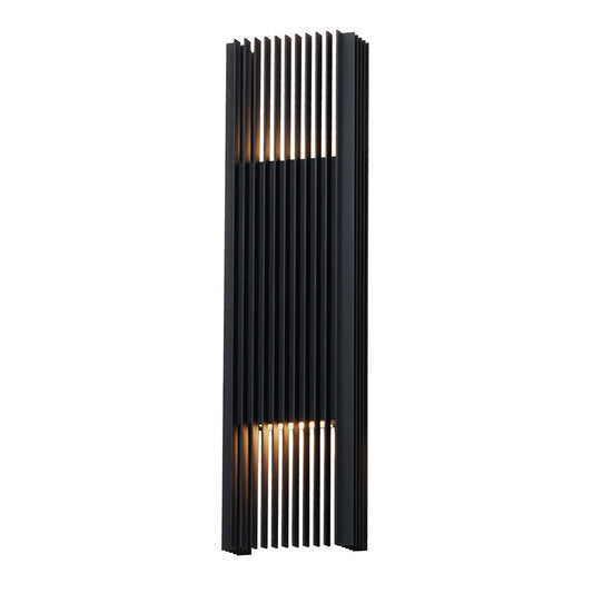 ET2 Lighting Rampart 2-Light XL LED Outdoor Wall Sconce, Black