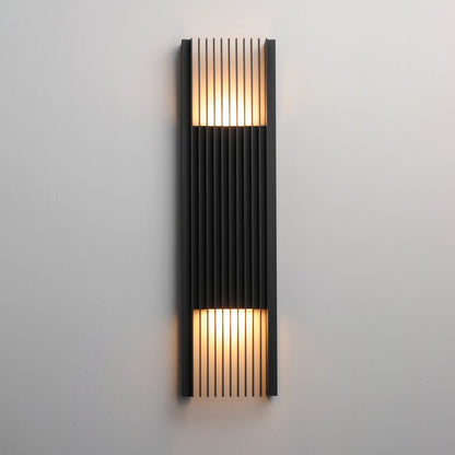 ET2 Lighting Rampart 2-Light XL LED Outdoor Wall Sconce, Black