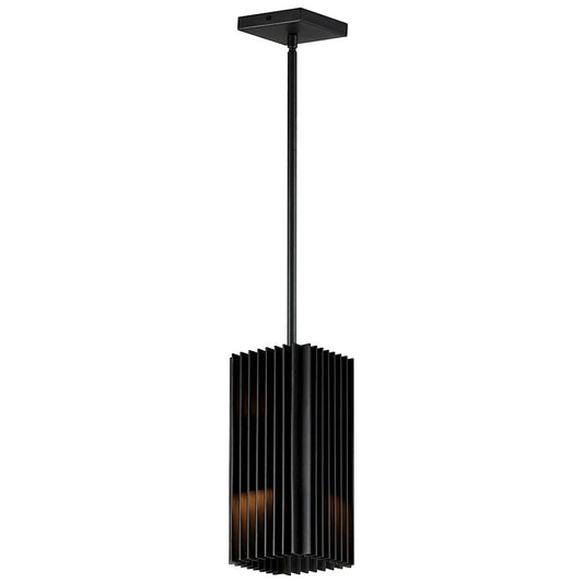2 Light LED Outdoor Pendant, Black