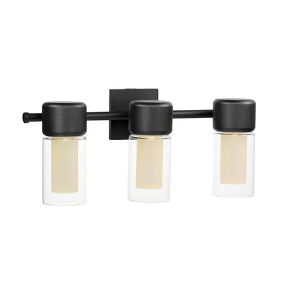 3 Light Bathroom Vanity Light, Black
