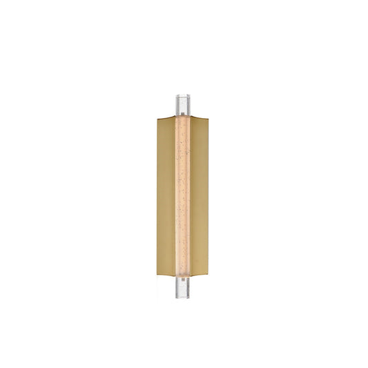 ET2 Lighting Hyperion 1Lt 18" Wall Sconce, Gold/Clear Crystal