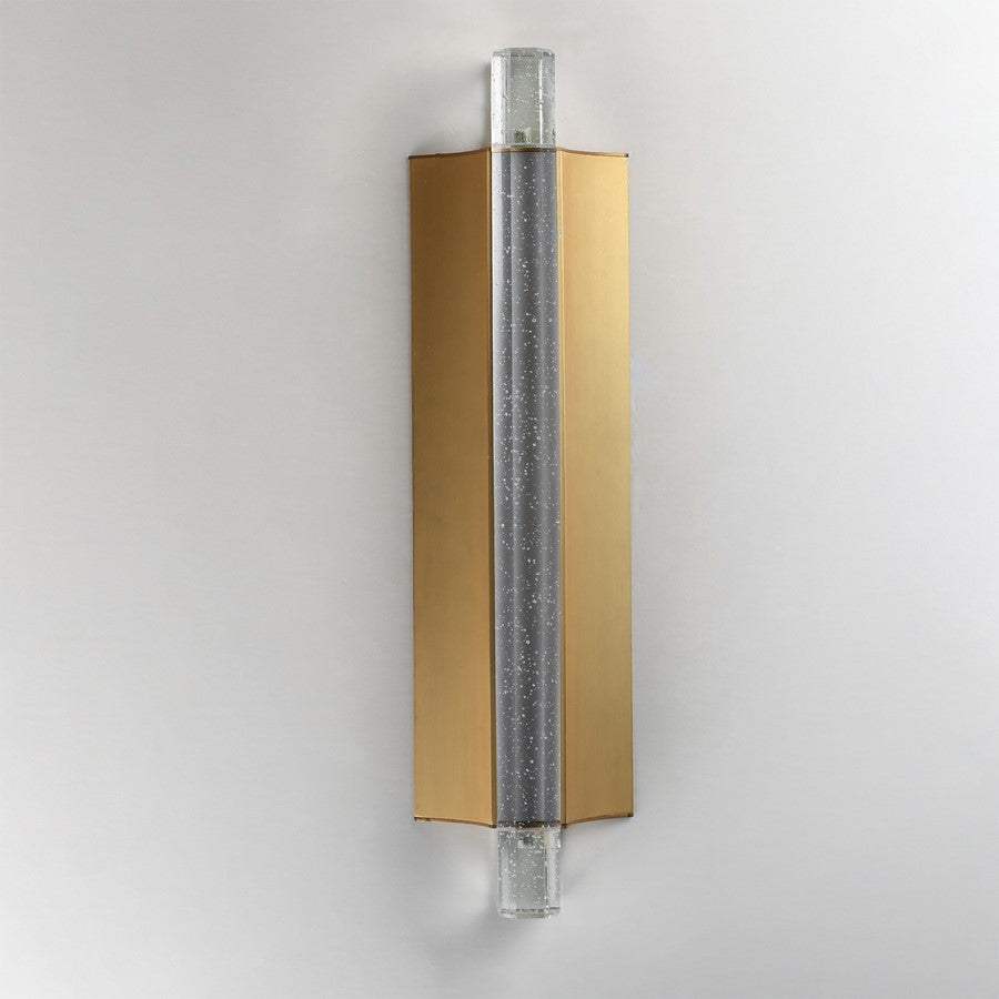 ET2 Lighting Hyperion 1Lt 18" Wall Sconce, Gold/Clear Crystal