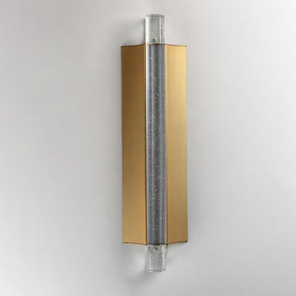 ET2 Lighting Hyperion 1Lt 18" Wall Sconce, Gold/Clear Crystal