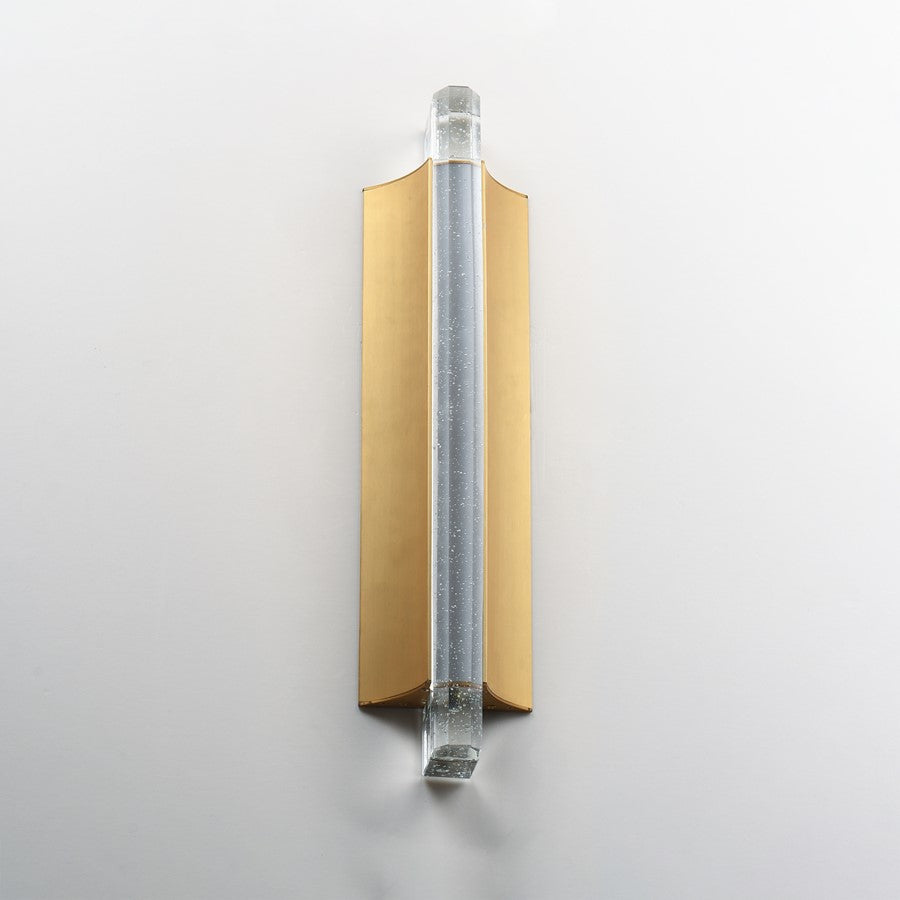 ET2 Lighting Hyperion 1Lt 18" Wall Sconce, Gold/Clear Crystal