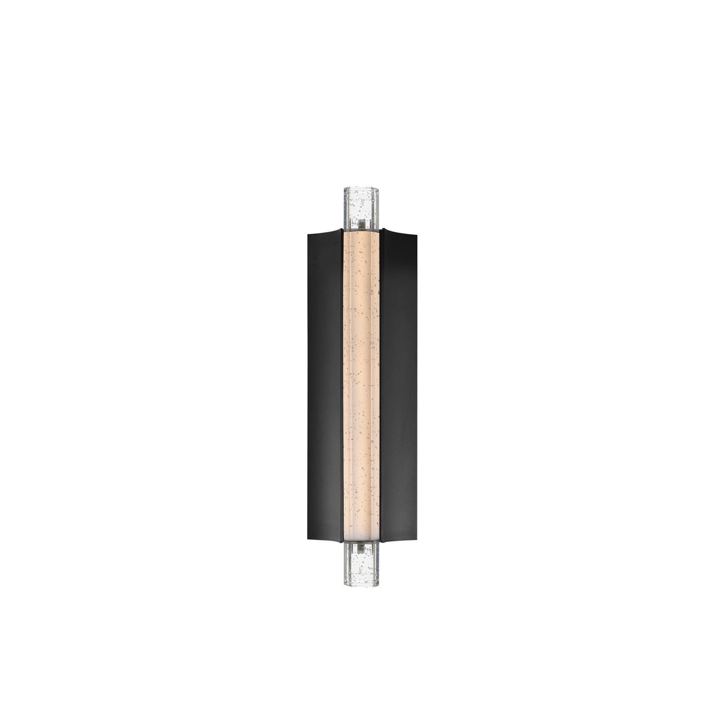 ET2 Lighting Hyperion 1Lt 18" Wall Sconce, Black/Clear Crystal