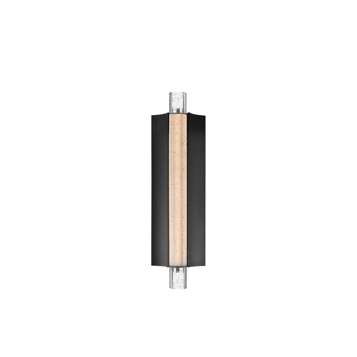 ET2 Lighting Hyperion 1Lt 18" Wall Sconce, Black/Clear Crystal