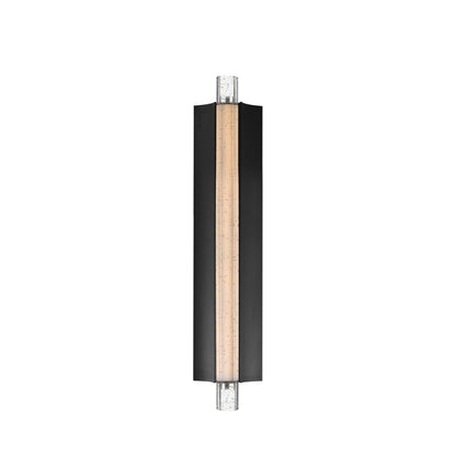 ET2 Lighting Hyperion 1Lt 24" Wall Sconce, Black/Clear Crystal - E30212-122BK