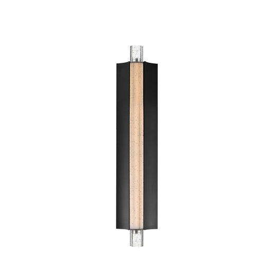 ET2 Lighting Hyperion 1Lt 24" Wall Sconce, Black/Clear Crystal - E30212-122BK