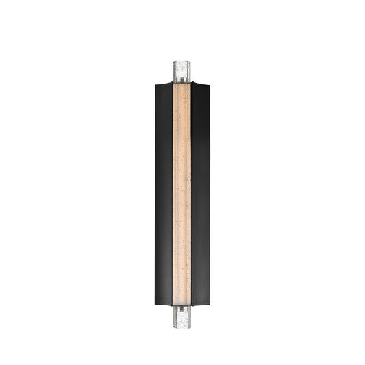 ET2 Lighting Hyperion 1Lt 24" Wall Sconce, Black/Clear Crystal