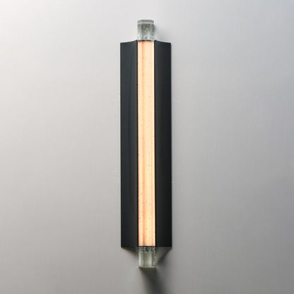 ET2 Lighting Hyperion 1Lt 24" Wall Sconce, Black/Clear Crystal