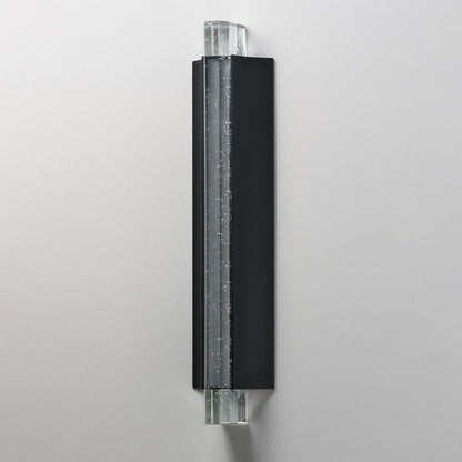 ET2 Lighting Hyperion 1Lt 24" Wall Sconce, Black/Clear Crystal