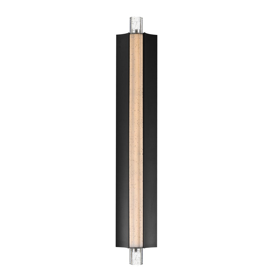 ET2 Lighting Hyperion 1Lt 30" Wall Sconce, Black/Clear Crystal - E30213-122BK