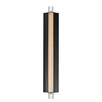 ET2 Lighting Hyperion 1Lt 30" Wall Sconce, Black/Clear Crystal - E30213-122BK