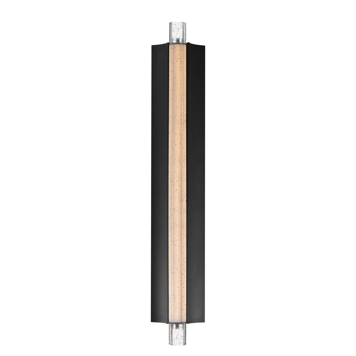 ET2 Lighting Hyperion 1Lt 30" Wall Sconce, Black/Clear Crystal