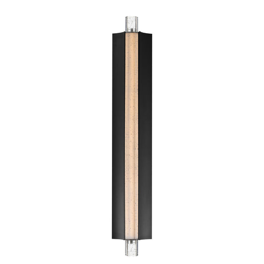 ET2 Lighting Hyperion 1Lt 30" Wall Sconce, Black/Clear Crystal