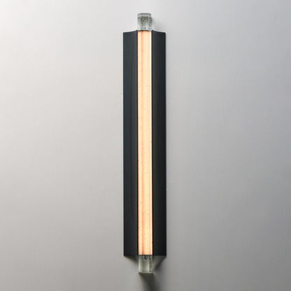 ET2 Lighting Hyperion 1Lt 30" Wall Sconce, Black/Clear Crystal