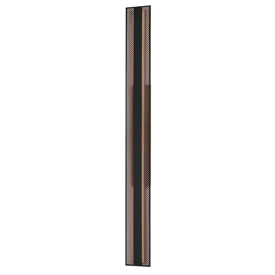 ET2 Lighting Interlace 2Lt 60" LED Outdoor Sconce, Black/Copper