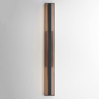 ET2 Lighting Interlace 2Lt 60" LED Outdoor Sconce, Black/Copper
